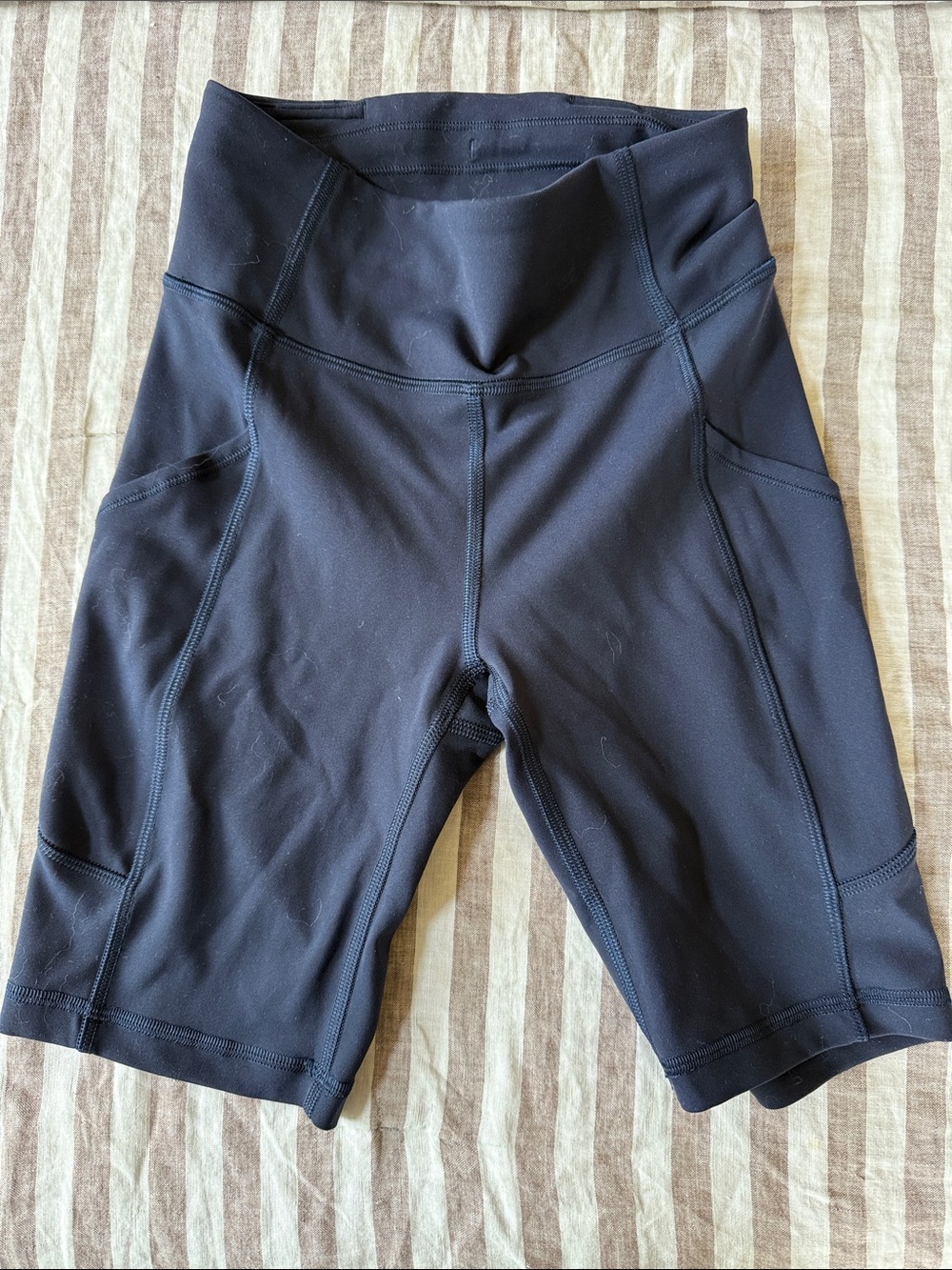 lululemon navy bike shorts